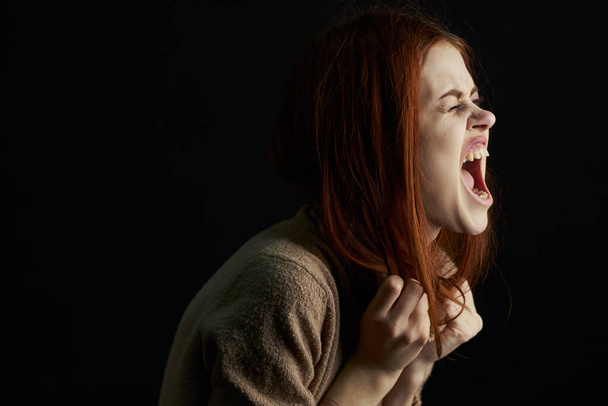 emotional woman depression disorder problem aggression - Fotó, kép