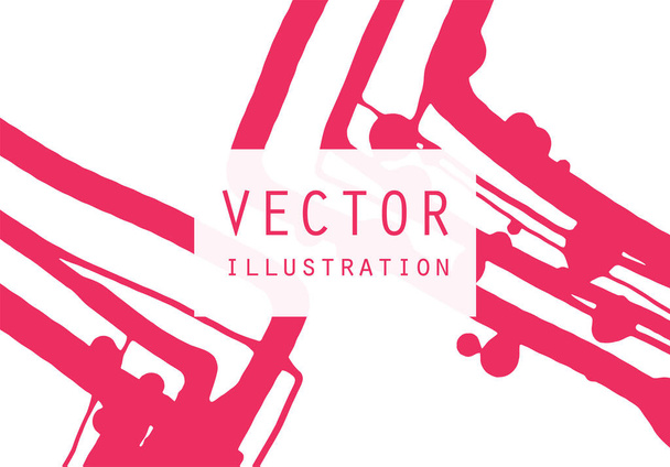 Artistic creative universal cards. Hand Drawn textures. Japanese style. Design for poster, card, placard, brochure, flyer Vector Illustration. - Vektori, kuva