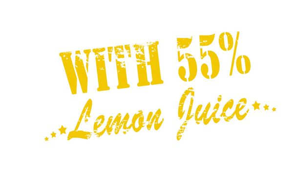 With lemon juice - Vector, Image