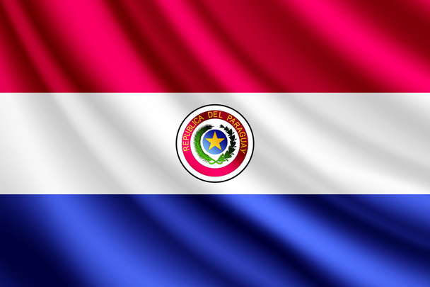 macha flagą z Paragwaju, wektor - Wektor, obraz