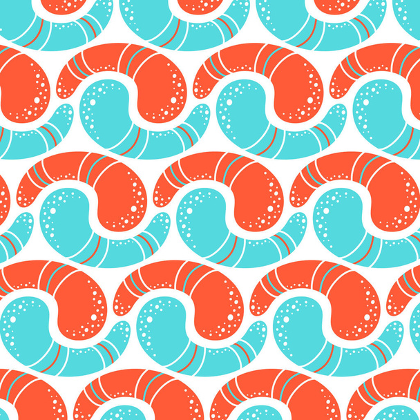 Abstract background with multicolored geometric elements in orange and blue colors. Flat vector illustration. - ベクター画像