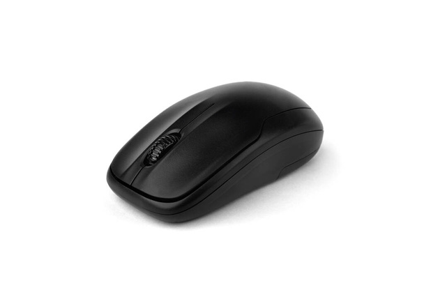 nero mouse del computer isolato su sfondo bianco. - Foto, immagini