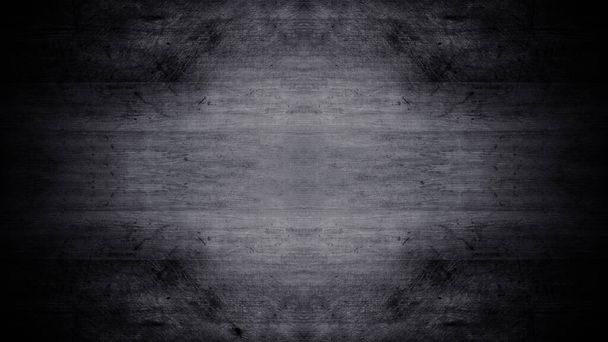 Vanha musta harmaa maalaismainen weathred tumma grunge puinen puinen pöytä seinän lattia aluksella rakenne - puu tausta banneri ylhäältä näkymä - Valokuva, kuva