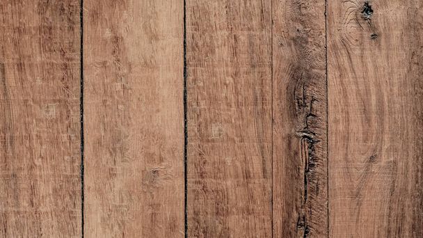 Vecchio marrone rustico weathred scuro grunge legno tavolo parete pavimento bordo texture - legno sfondo banner vista dall'alto - Foto, immagini