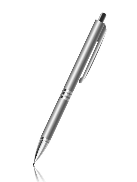 Metallic pen - Vector, Image