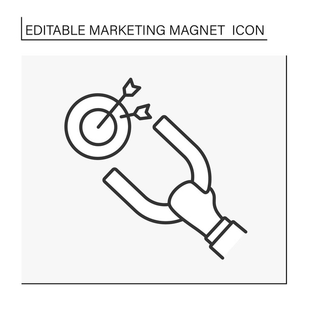  Symbol für Magnetismus-Linie - Vektor, Bild
