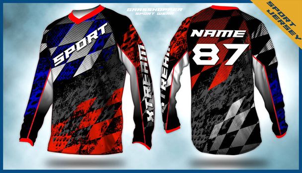 die besten SPORTS JERSEY FOR BOLD BRAVE STRONG AND DARE, RUTHLESS dynamische digitale Sublimation    - Vektor, Bild