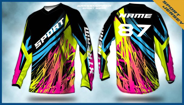 die besten SPORTS JERSEY FOR BOLD BRAVE STRONG AND DARE, RUTHLESS dynamische digitale Sublimation    - Vektor, Bild