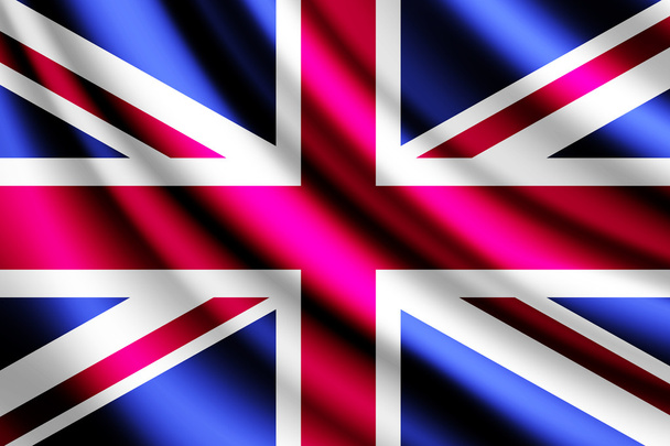 macha flagą Wielkiej Brytanii, wektor - Wektor, obraz