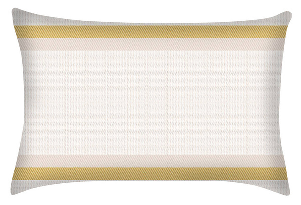Cojín y almohada diseños modernos aislados en lona blanca con textura de alta resolución - Foto, imagen