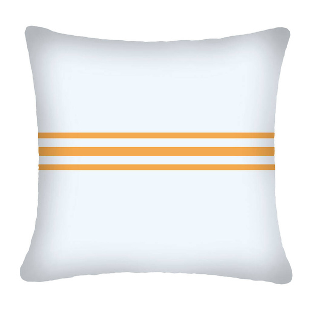 Cojín y almohada diseños modernos aislados en lona blanca con textura de alta resolución - Foto, Imagen