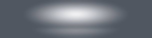 Fotógrafo vacío fondo del estudio Resumen, textura de fondo de la belleza azul claro y oscuro, gris frío, gradiente blanco nevado pared plana y suelo
. - Foto, imagen