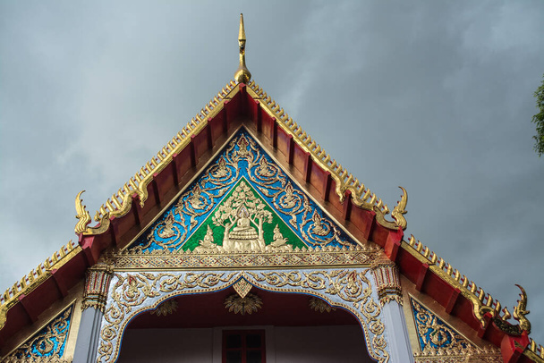 Interior art at Wat Khao Wang is a Buddhist temple in Ratchaburi province of Thailand. - Фото, изображение