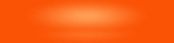 Abstract Oranje achtergrond lay-out ontwerp, studio, kamer, web template, Business rapport met gladde cirkel gradiënt kleur. - Foto, afbeelding