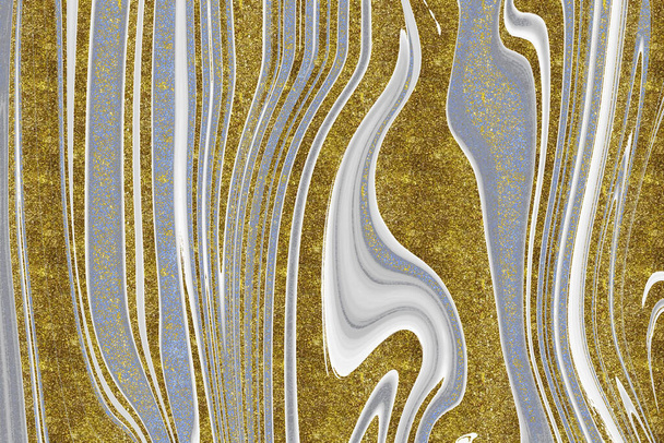 Μπλε και χρυσό μάρμαρο υφή φόντο - Φωτογραφία, εικόνα