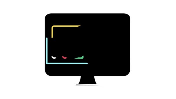 tarjeta electrónica en línea icono de color de animación - Imágenes, Vídeo