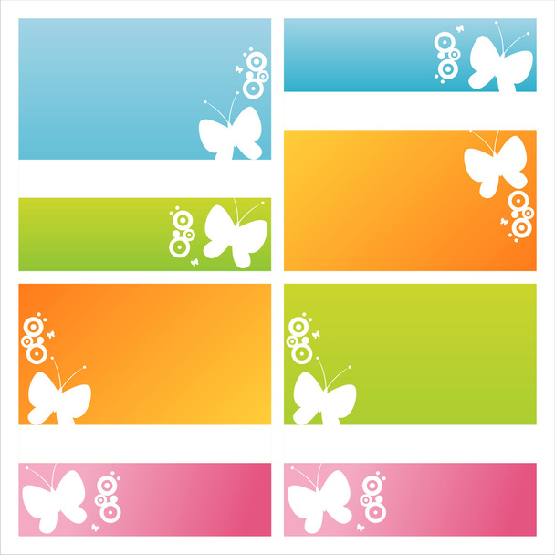 Modern butterfly backgrounds - ベクター画像