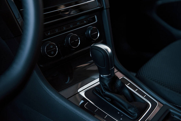 Close up detailed view of interior of brand new modern car. - Fotografie, Obrázek