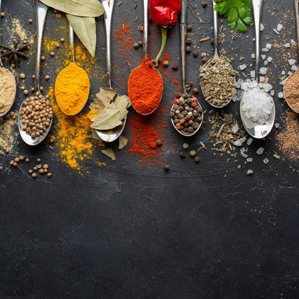 indian condiments flat lay. High quality photo - Photo, Image