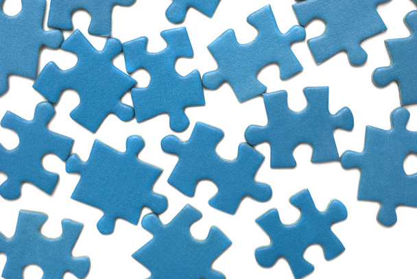 modrý puzzle - Fotografie, Obrázek