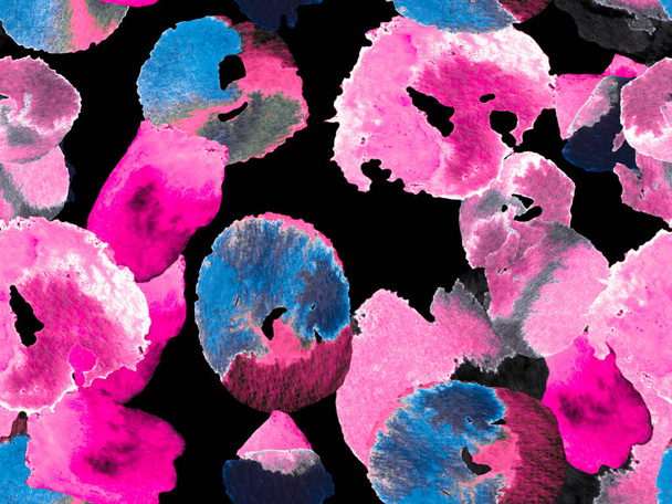 Yaz Vintage Arkaplanı. Canlı Sakura ve Jasmine Print. Suluboya Turuncu Çiçek ve Yapraklar. Biyo Jasmin Kusursuz Şablon. Kızıl Çiçek Ayurveda Kalıbı. - Fotoğraf, Görsel