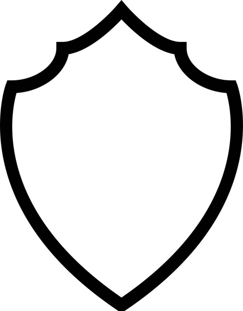 значок безпеки захисту в стилі контур
 - Вектор, зображення