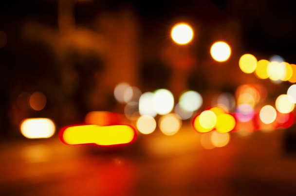 Абстрактные размытые огни ночного города
 - Фото, изображение