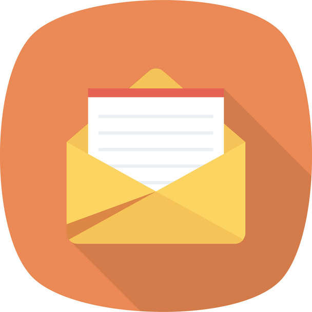 ikona dopisu e-mailové obálky v plochém stylu - Vektor, obrázek