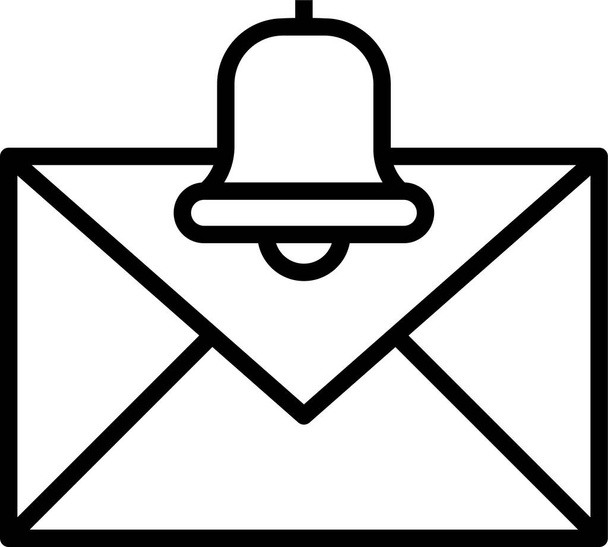 ikona e-mailové zprávy ve stylu osnovy - Vektor, obrázek