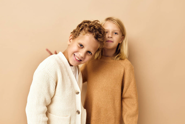 bambini moda felice moda elegante abbigliamento infanzia Studio emozioni - Foto, immagini