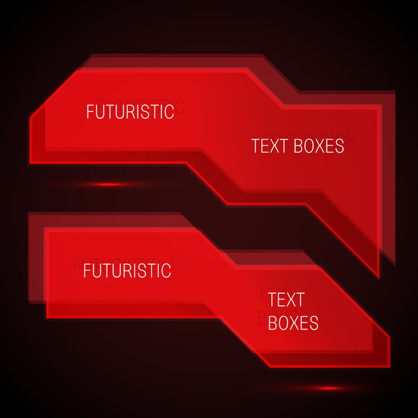 Infographics transparent futuristic text boxes - Vektor, Bild