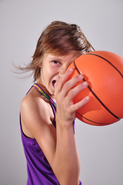 child exercising with ball - Photo, image