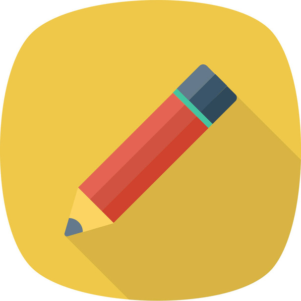 draw edit pen icon in flat style - Vektori, kuva