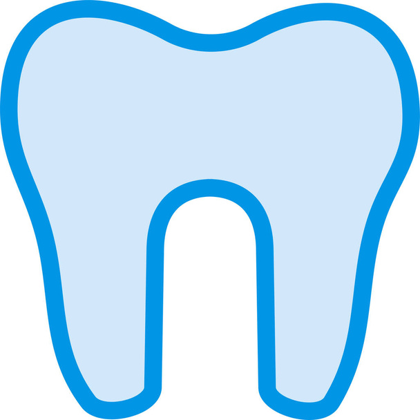 caveat dental health icon in filled-outline style - Vector, Image