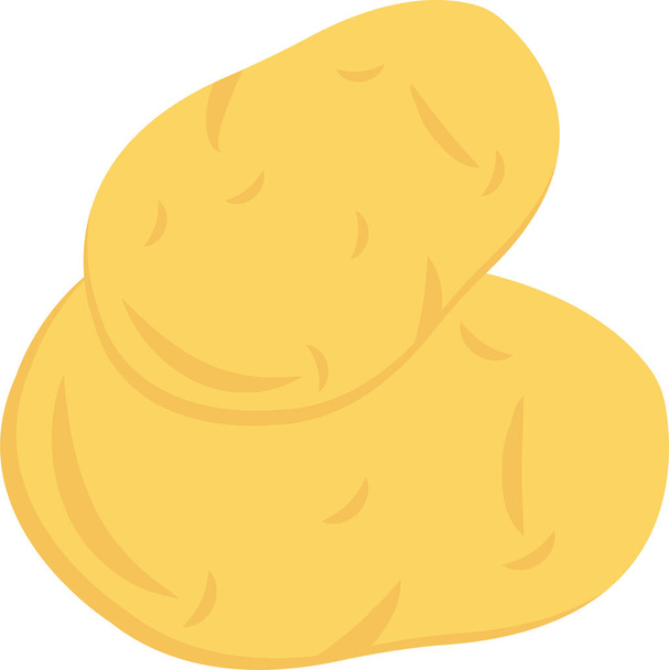 croustilles icône de frites alimentaires dans le style plat - Vecteur, image
