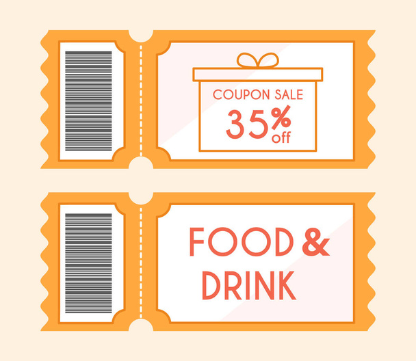 Set of coupons - Vector, Image