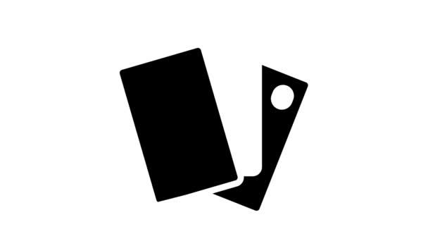 different card glyph icon animation - Filmati, video