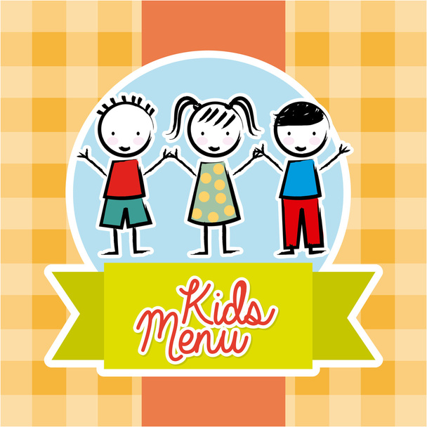 menu kinderen  - Vector, afbeelding