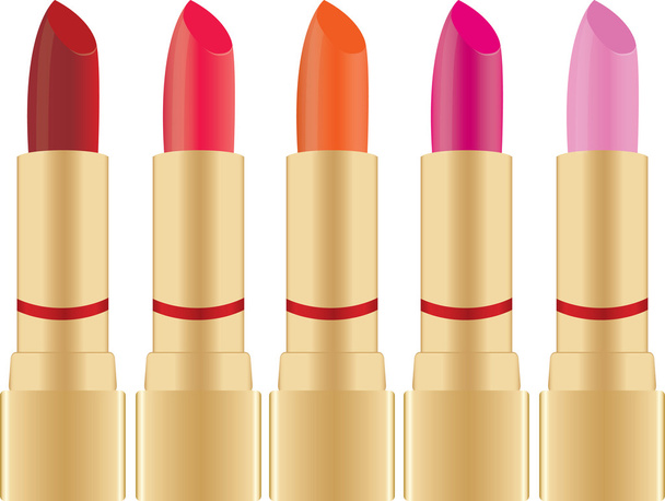 Collection of lipstick - Vektor, Bild