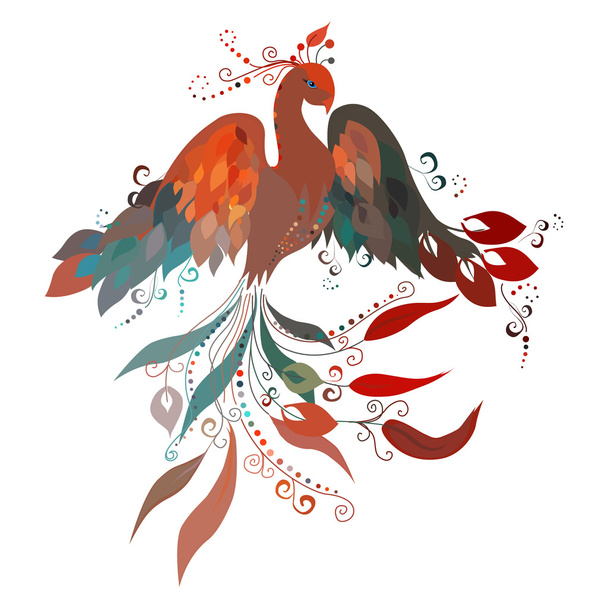 Beautiful  Firebird. - Vector, Image