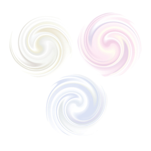 Swirl молоко, йогурт, вершки - Вектор, зображення