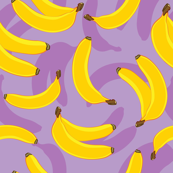 Bananas seamless background. - ベクター画像