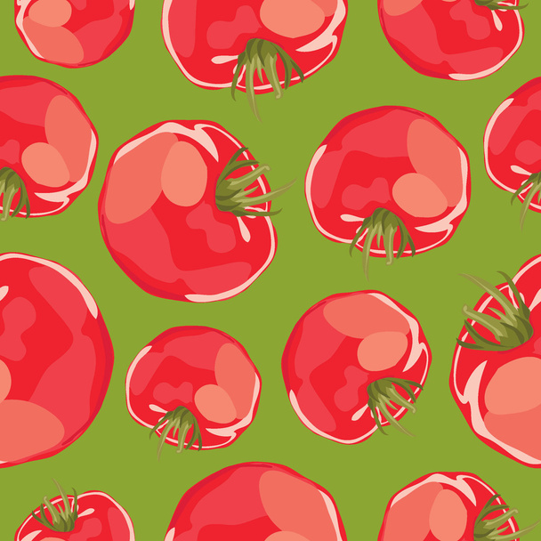 Tomatoes background. - Vector, imagen