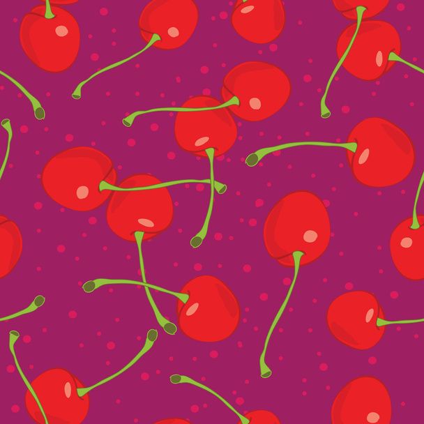 Cherries background - Vektor, obrázek