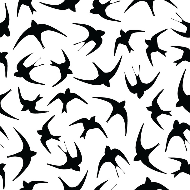 Swallows background - Vektör, Görsel