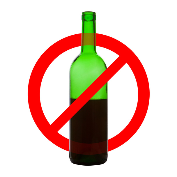 Verbot von Symbol des Alkoholkonsums - Foto, Bild