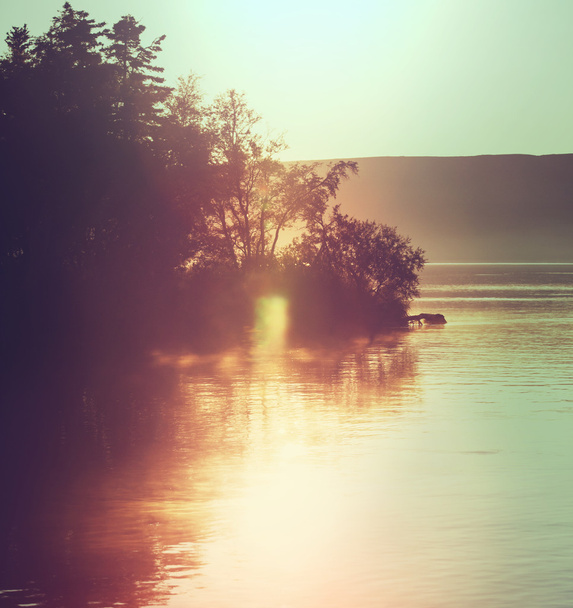 Захід сонця озера
 - Фото, зображення