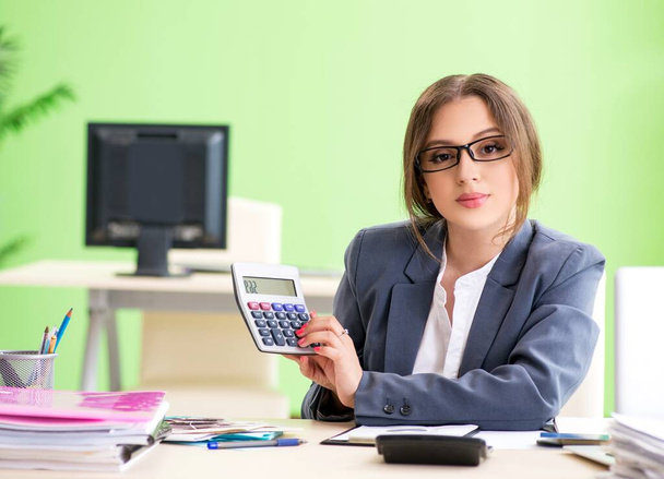 Finanční manažerka pracující v kanceláři - Fotografie, Obrázek