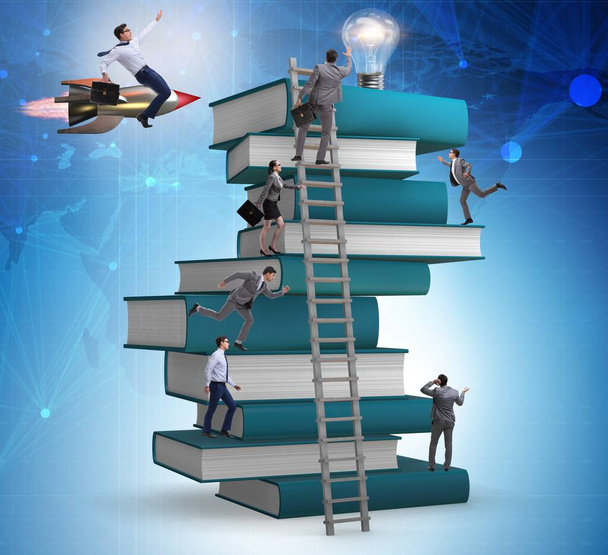 Education concept with books and people - Photo, Image