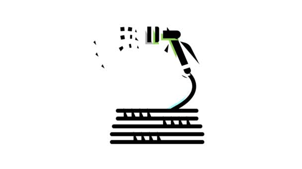 spray manguera jardinería color icono animación - Metraje, vídeo